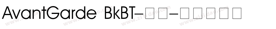 AvantGarde BkBT-常规字体转换